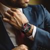 SVJ Genuine Car Wheel Hub Men's Watch Three-dimensional Brake Hollow Personality Dial Sports Car Modified Black Technology Waterproof