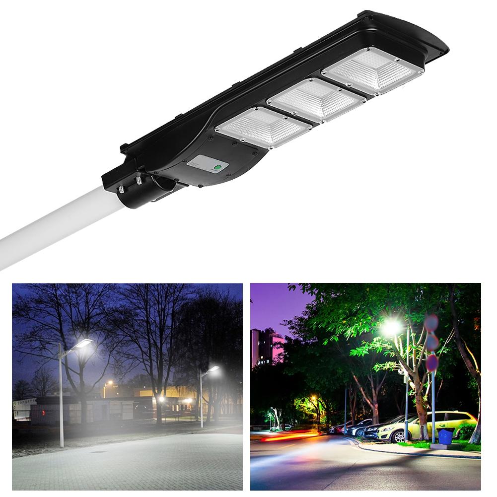 90W LED Solar Powered Street Light Outdoor Radar Sensor Lights Induction Waterproof Lamp