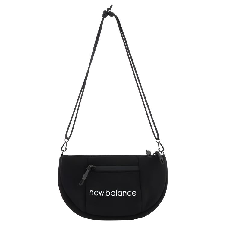 New Balance Fashion Versatile Casual Trendy Zipper Shoulder Crossbody Bag Unisex bags Black LAB34412-BK Black