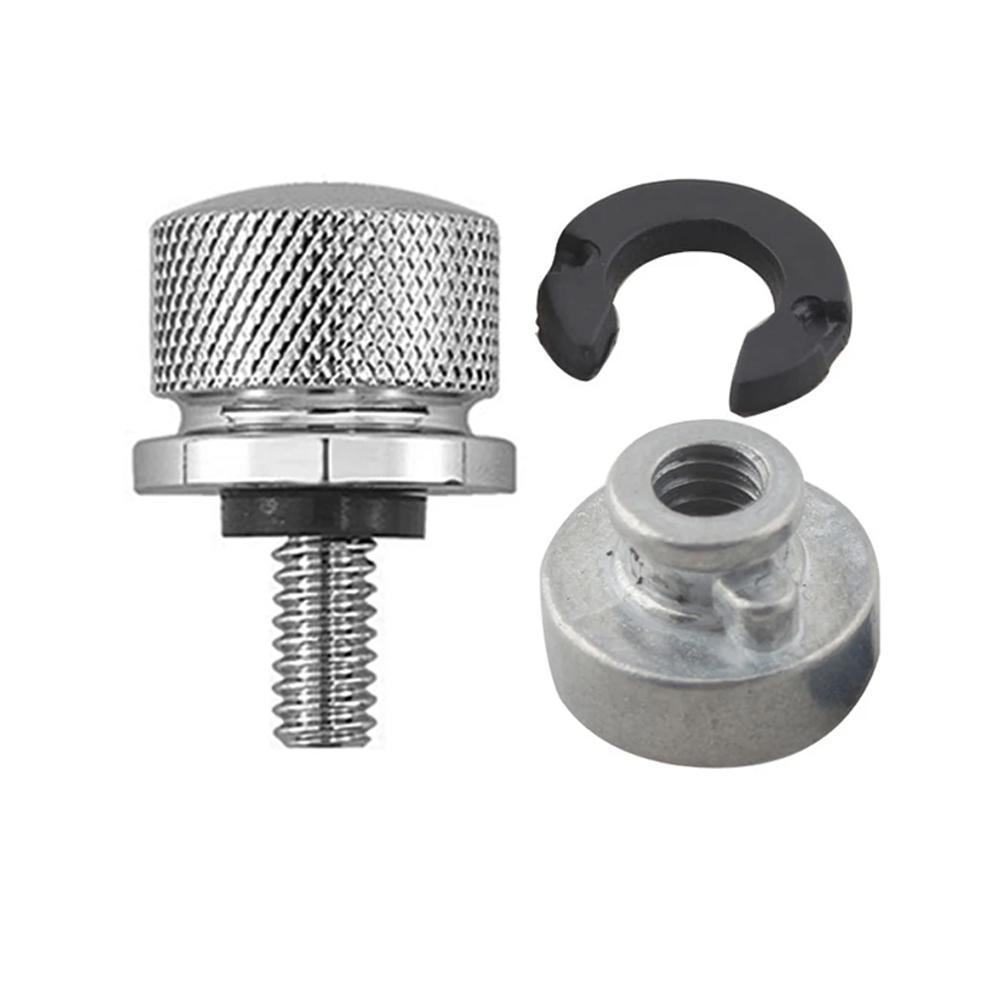 Aluminum Motorcycle Rear Fender Seat Bolt Screw Nut Tab Cover For Harley XL Dyna Softail Touring Models 96-Later Universal Parts