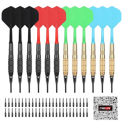 CyeeLife Plastic Tip Darts – 12-Point Darts for Electronic Dartboards, 18g