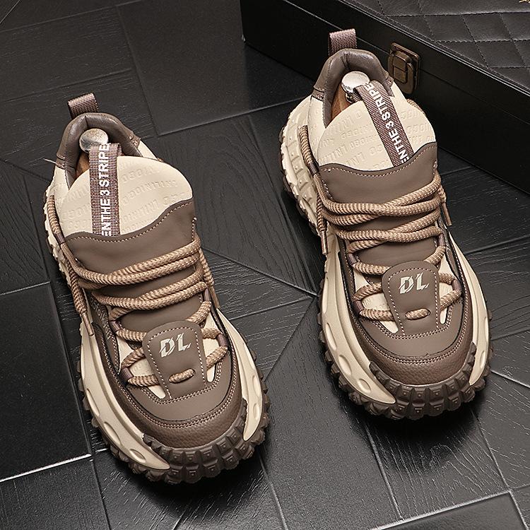 

Оригинальный дизайн 2025 мужские модные удобные спортивные кроссовки на толстой подошве для повседневной ходьбы 38