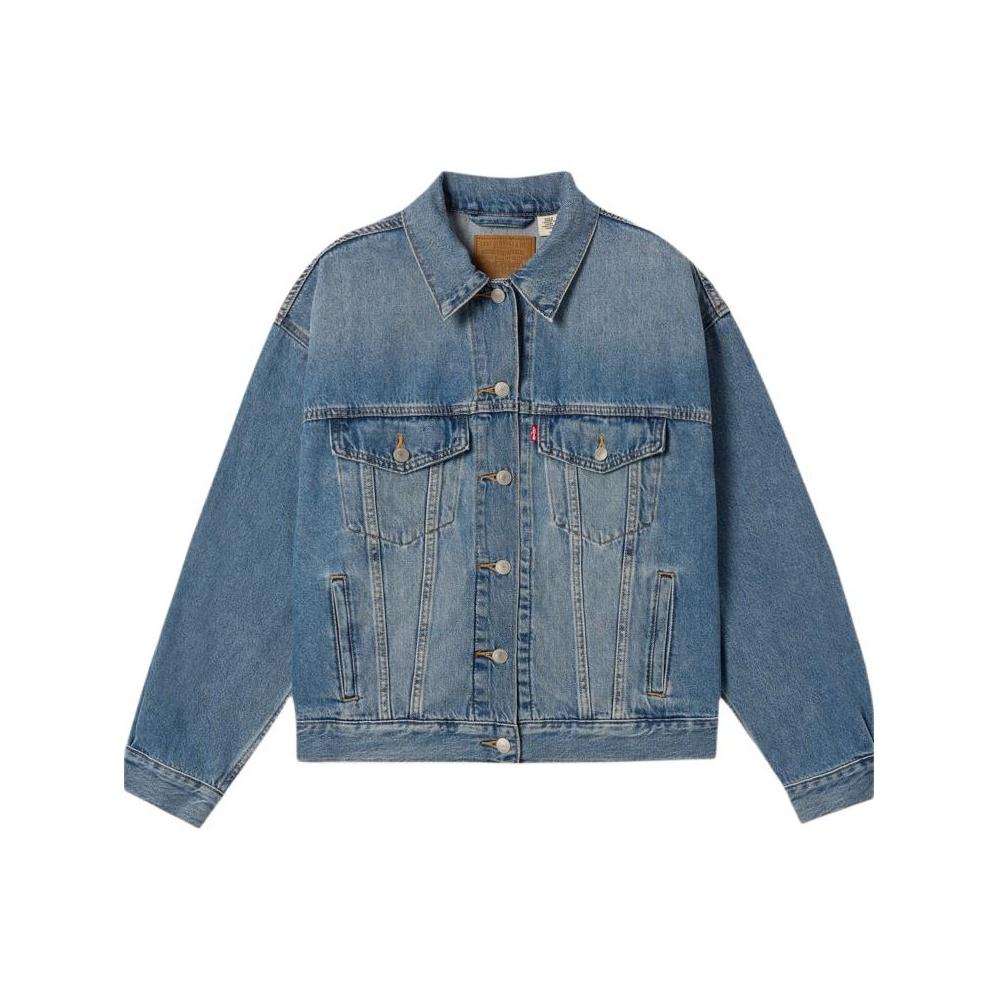 Levis Casual Comfortable Simple Versatile Single-Breasted Long Sleeve Denim Jacket Women jackets 0052P-0000