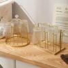 Desktop Glass Cup Holder Tray