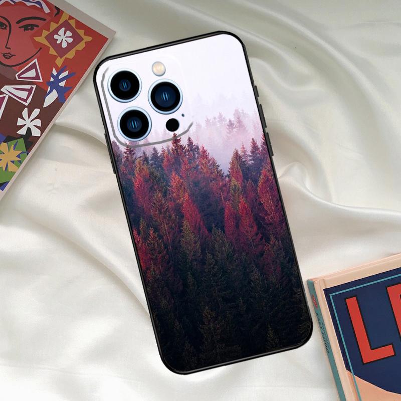 Nature Forest Mountain Phone Case For iPhone 16 14 13 12 11 15 17 Pro Max 15 16 Plus 13 Mini 16e 17 Air Funda Cover