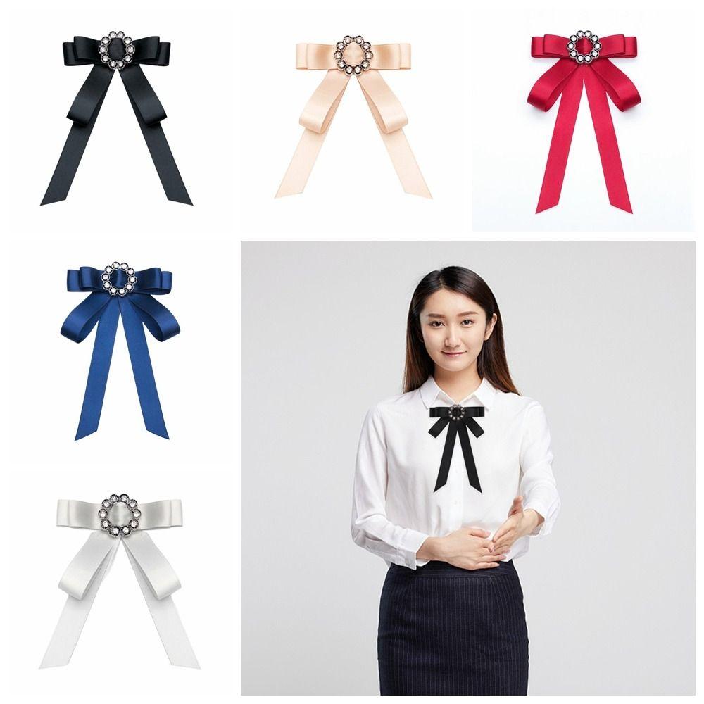 

JK Uniform Decor Shirt Tie Polyester Solid Bowtie High Quality Cross Bowtie