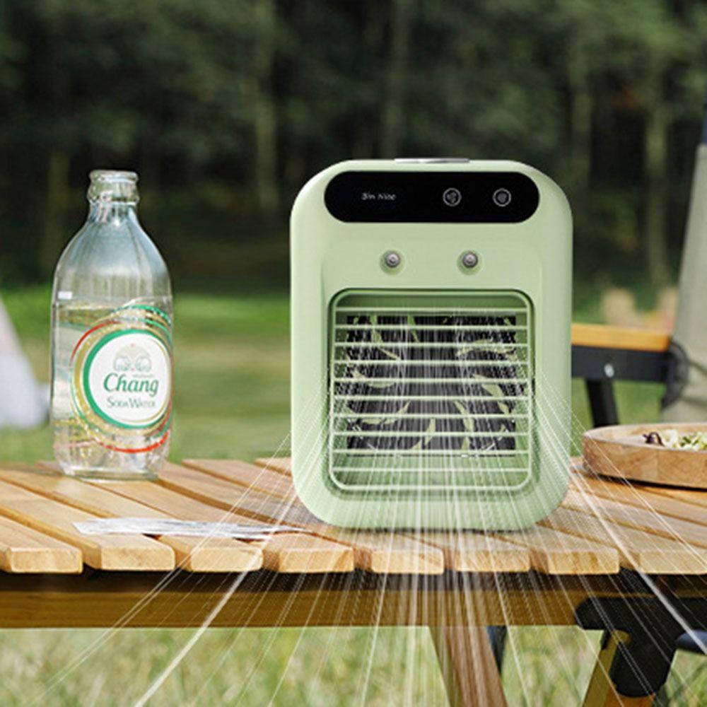 Dual Spray Portable Air Conditioner Ultrasonic Atomization USB Air Cooler  Office Humidification