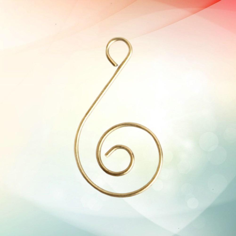 50 Pcs Metal S Shaped Hooks Steel Wreath Hangers Nament Christmas Tree Decor Supplies Holiday Accessories Festive Event