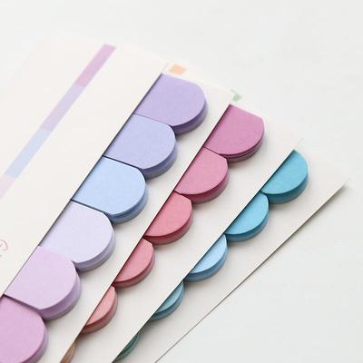 1pcs Fresh Rainbow Color Sticky Note Mini Index Label Bookmark Post Memo Sheet Stationery