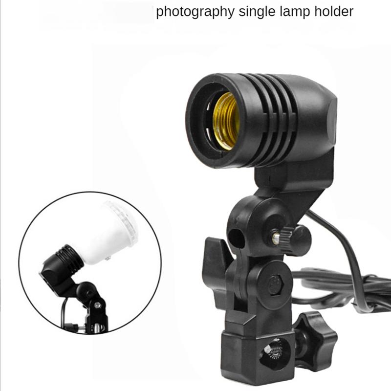 Photography E27 Bulb Stand With Umbrella Holder, 1.8m Cable Us Plug, Photo Studio Light Lamp Bulb Mount Socket For Studio Shooting