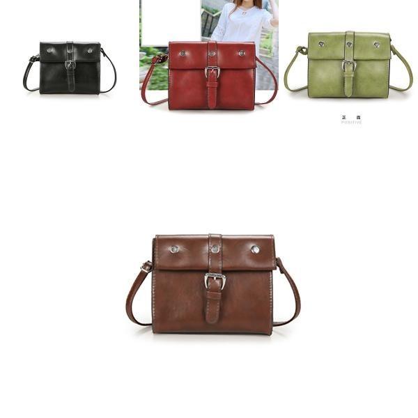 Elegant Vintage Style Pu Leather Crossbody Bag For Women In Brown Chic Small Square Design