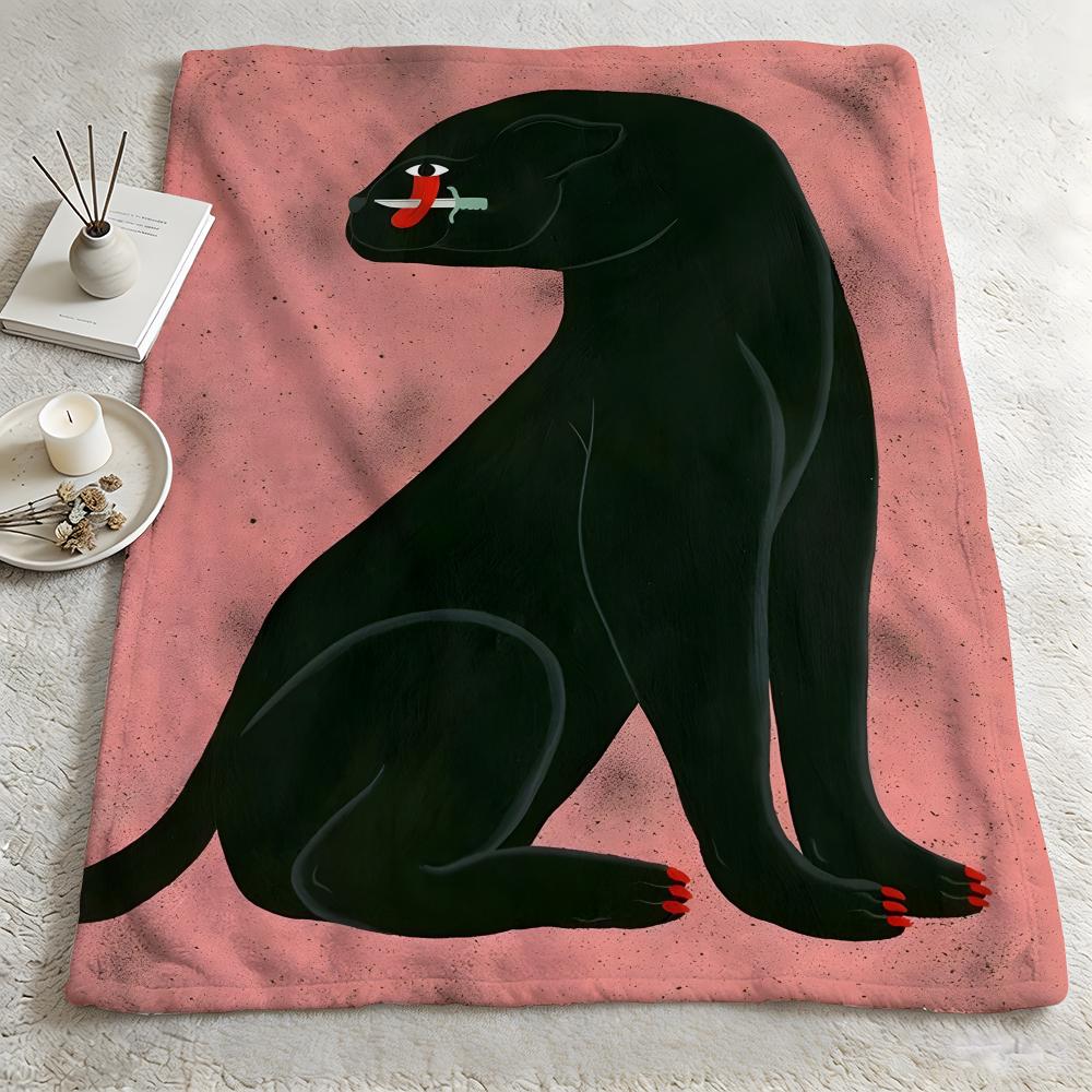 Artist SStefhany Y Lozanoo Throw Warm Soft Flannel Blanket Multiuse for Sofa Bed Camping Travel Nap