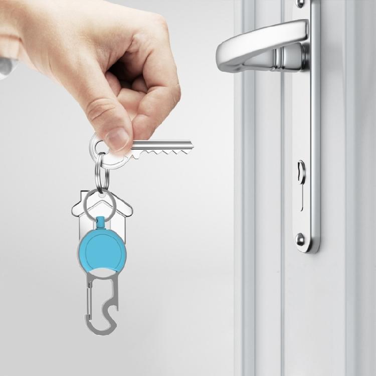 Robuster ausziehbarer Schlüsselanhänger Karabiner Schlüsselanhänger Ausziehbare Ausweishalter