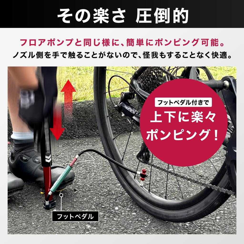 Portable No More Portable Floor Road Cross High Pressure (Geartle) Pump, Emalia, Cylinders, Pump, Bike, Bike, Presta, Schrader,