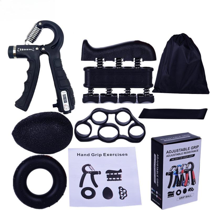 5Pcs/Set Adjustable Resistance Wrist Strengthener Gripper Workout Squeezer Trainer Grip Exerciser Women Hand Grip Strengthener