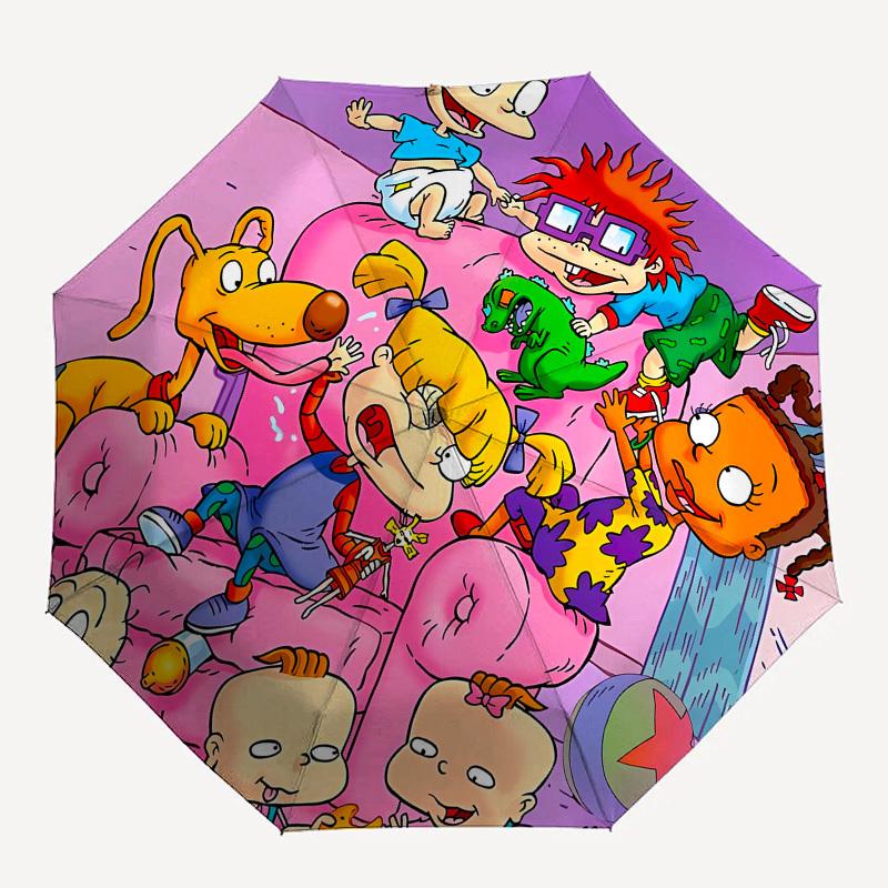 Cartoon Characters- Automatic Opening and Closing, 8-rib Structure Portable Umbrella, Suitable for Men and Women In All Seasons - Perfect Gi