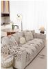 European Half-Pile Velvet Sofa Cushion | Winter Plush Non-Slip Seat Cover Protector