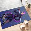 Custom KPop Demon Hunters Mat Personalized Name, Polyester Washable Indoor Entryway Rug, Gift for Christmas, Easter, Thanksgiving Day