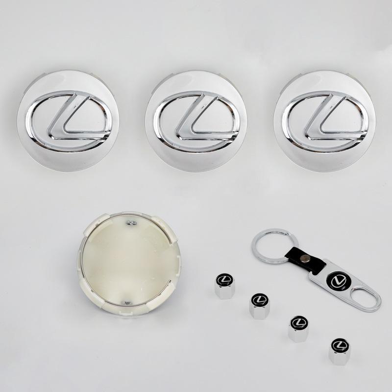 Lexus 62mm Wheel Hub Caps: Center, Dustproof, Decorative Labels