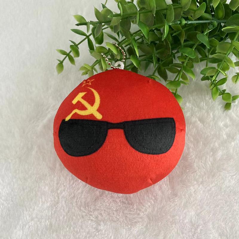 Julegaver Country Ball Plysjdyr 10Cm Polandball Anheng Landsflagg Kuler Countryball Kosedukke
