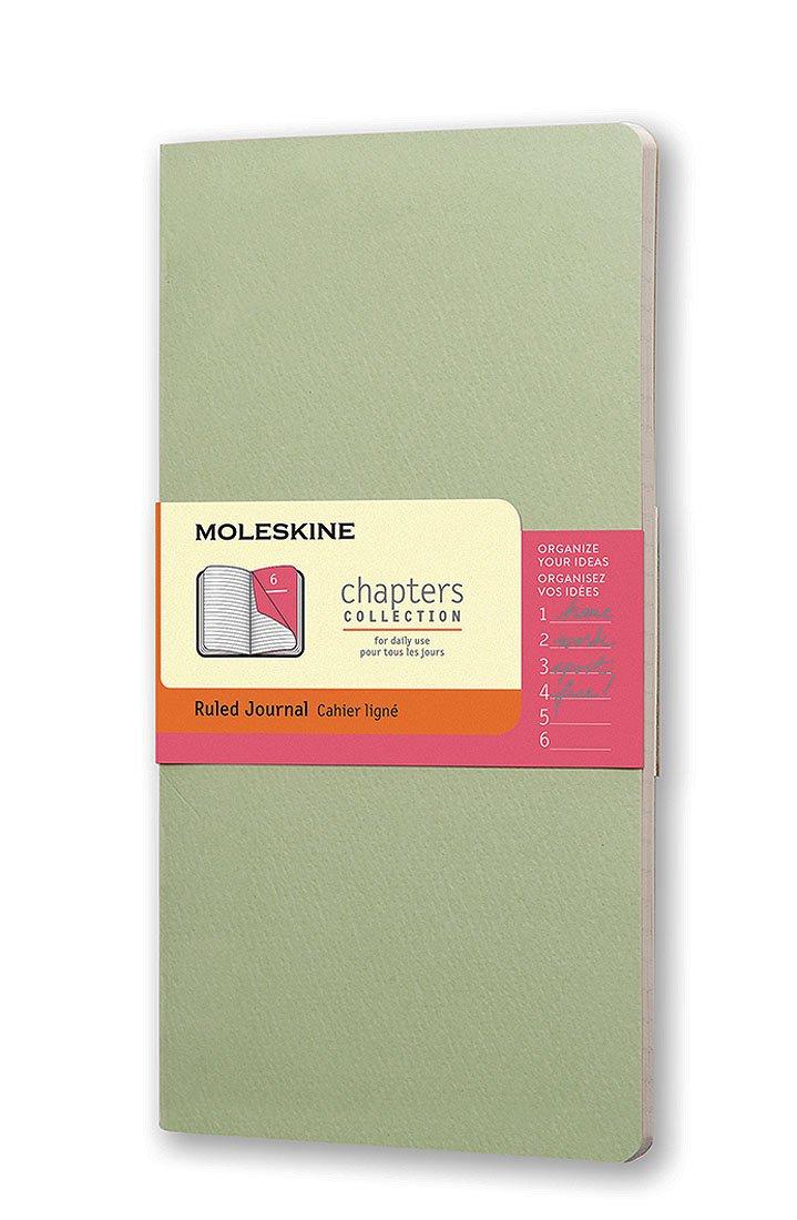 

Moleskine Notebook Chapters Journal Ruled Mist Green Slim Medium (Horizontal Lines)