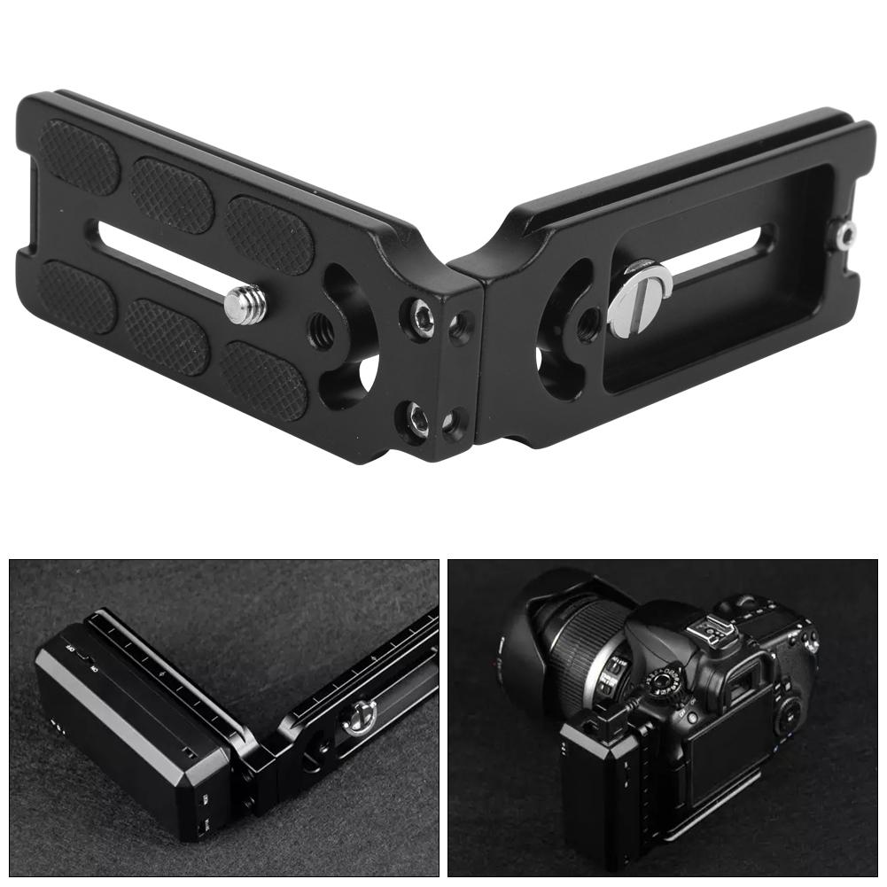 Aluminium Alloy Anodic Oxidation Hollow L Shape Quick Release Plate SLR Camera Bracket Accessory