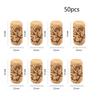 50 100 Pcs Wine Corks Stopper Natural Reusable Functional Portable Wine Cork Straight Stopper for Bottling of Wines or Crafting
