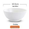 White Ceramic Rice and Soup Bowls