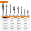 Steel Ball 8-Piece Socket Extension Rod Set with Square Head Adapter