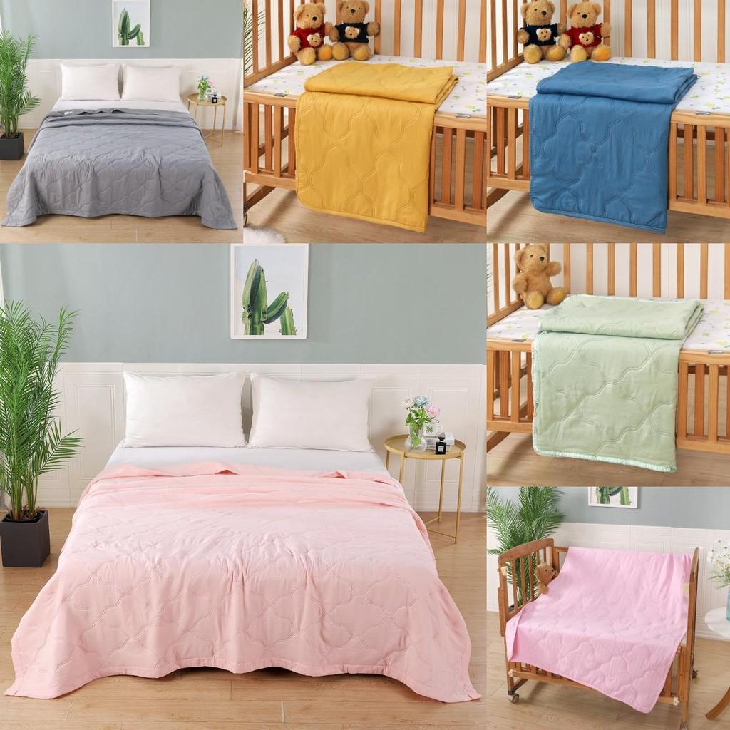 Washed Cotton Solid Color Summer Beddingair Conditioner Quilt Rooms Student