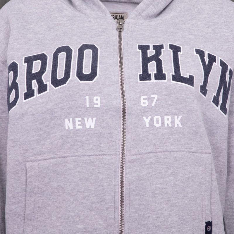 Dámská mikina na zip s kapucí Brooklyn AMERICAN PEOPLE
