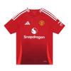 Adidas Junior Manchester United Home Jersey Man Utd Short Sleeve Jersey 2024 25