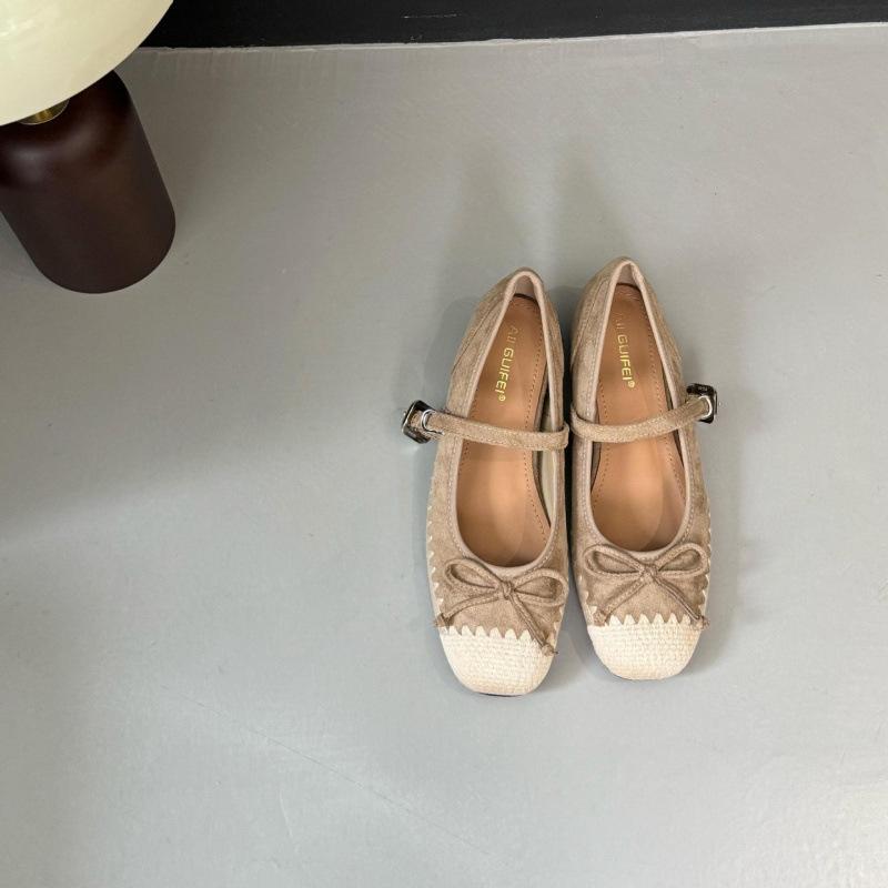 

Mary Jane 2025 autumn new trend retro one-pedal woven inner heightening loafers shallow lazy shoes women 40 хаки