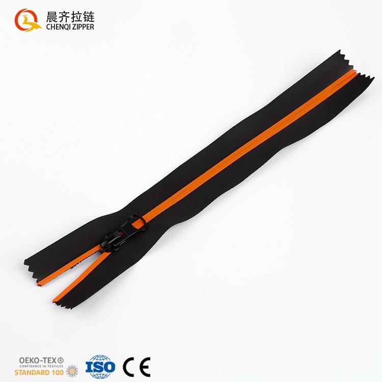 High Quality Zipper Factory Price #5 Waterproof Zipper White PU Tape Open-end Water Resistant Zipper