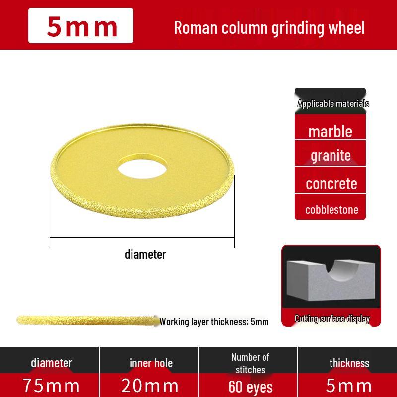 Bordureuse pour Carrelage en Marbre et Meuleuse à Pierre pour Meuleuses d'Angle - Outil de Découpe, Chanfreinage et Polissage de Carrelage