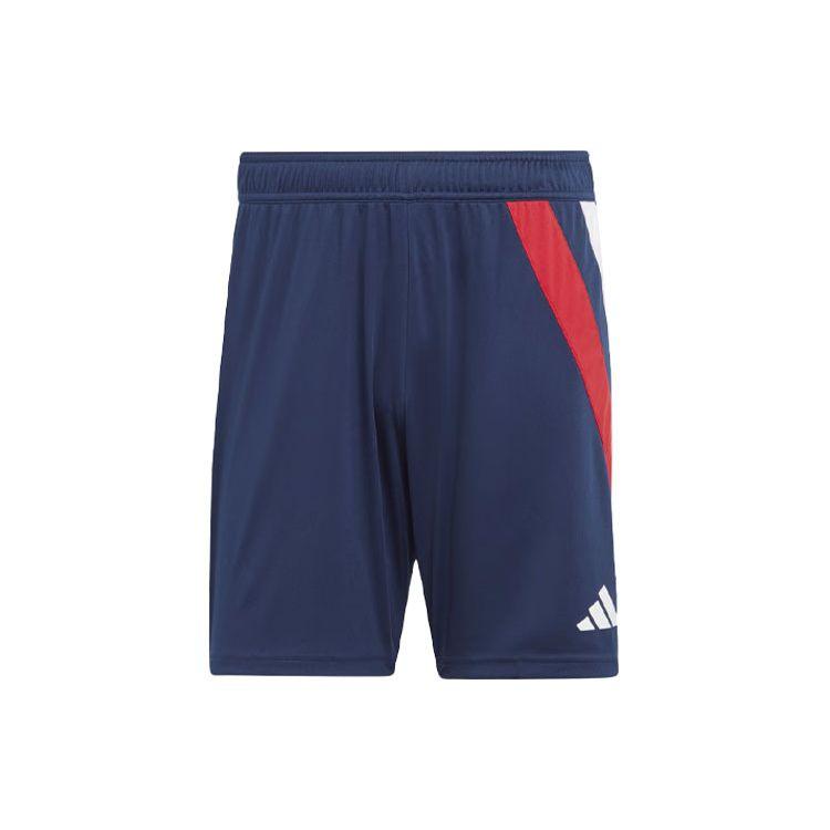 Adidas Fortore 23 Striped Colorblock Elastic Waist Straight-Leg Soccer Shorts Men bottoms Navy IK5729 S