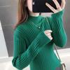 Pofulove Women Half Turtleneck Thickened Warm Pullover Sweater Long Sleeve Office Short Sweatshirts