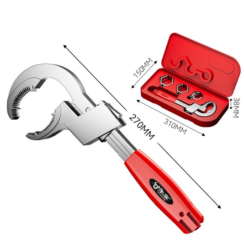 Multi-Function Sink Wrench – Universal Large Opening Faucet Tool for Bathroom and Household Pipe Installation