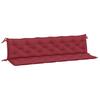 Garden Bench Cushions 2 Pcs Burgundy 200 X 50 X 7 Cm Oxford Fabric