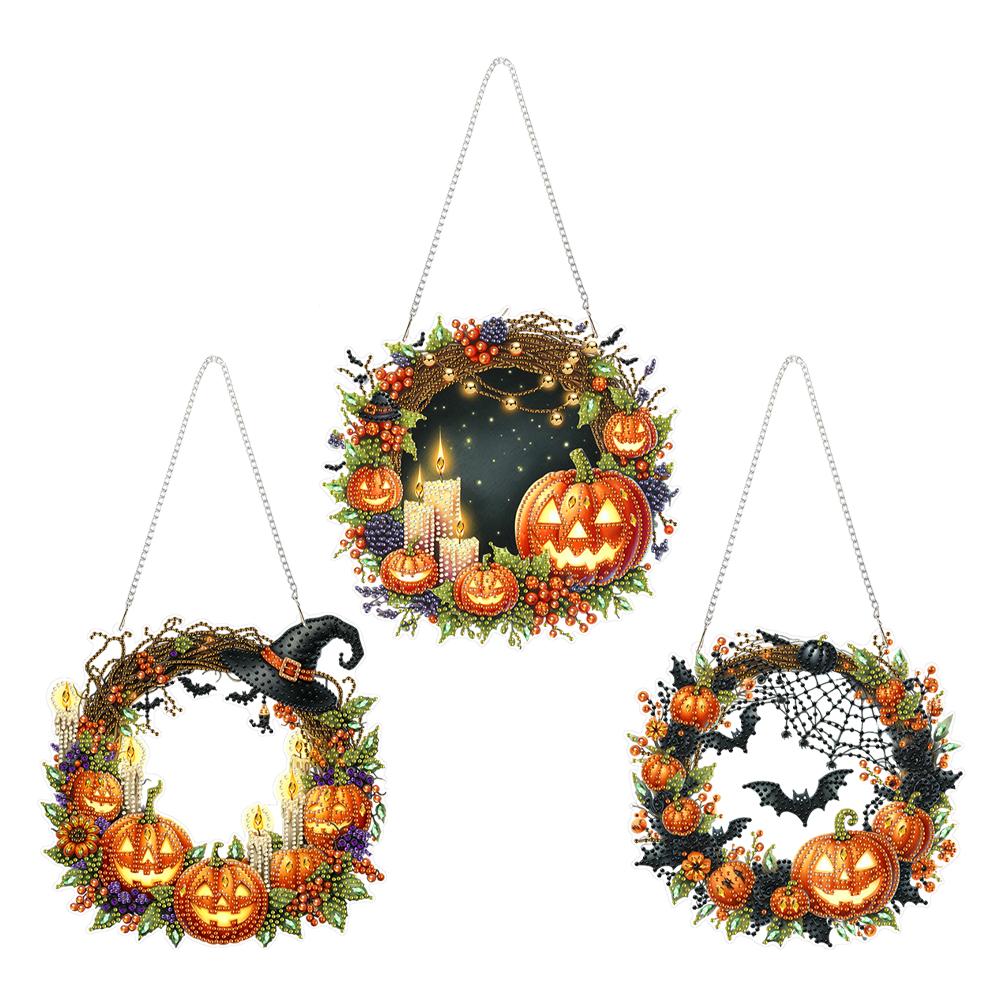 2D Flat Acrylic DIY Rhinestone Diamond Art Window Pendants Special Shape Diamond Painting Set Window Hanging Art for Home Decor