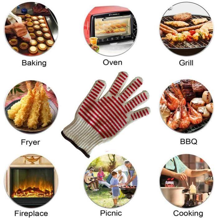 Gant de Cuisine - COZYDISCOUNT - Manique Kevlar - Antidérapant - Résistant à la chaleur - Lavable