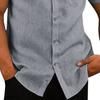 Men Button Down Shirt Short Sleeve Turndown Collar Shirt Summer Beach Shirt with Chest Pocket for Street Tropical Vacation Holiday