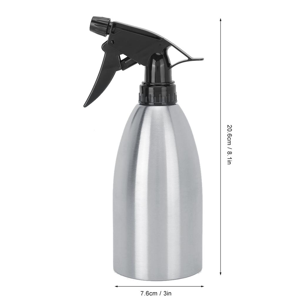500mL Stainless Steel Gardening Kitchen Watering Spraying Bottle Adjustable Nozzle Can