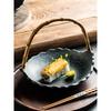 Creative Handheld Hanging Plate Featured Platter Ceramic Sushi Sashime Plate