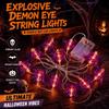 Spider Shaped Halloween String Lights Bat Shaped Yard Decor Lights  Indoor Display