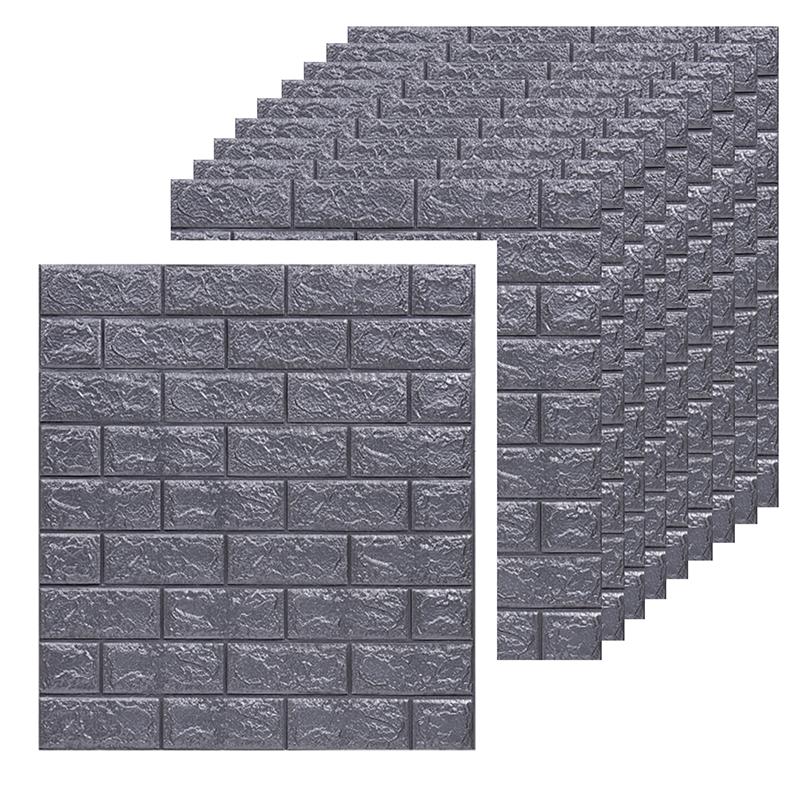 

3D водонепроницаемые настенные наклейки 38,5 см*35 см самоклеящиеся панели ПВХ украшение гостиной домашний кирпичный узор пенопластовые обои 5pcs 38.5x35cm