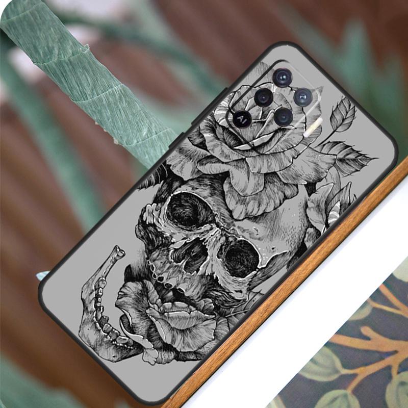 Gothic Skull For OPPO A57 A57S A77 A5 A9 A53 A52 A72 A96 A76 A16 A54 A74 A94 A38 A58 A78 A15 A17 Case
