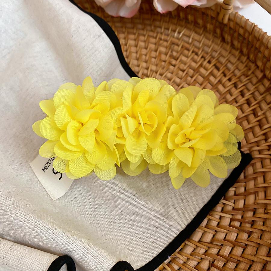 

Acrylic fabric flower hairpin atmosphere temperament shark clip fashion niche versatile hair accessories women