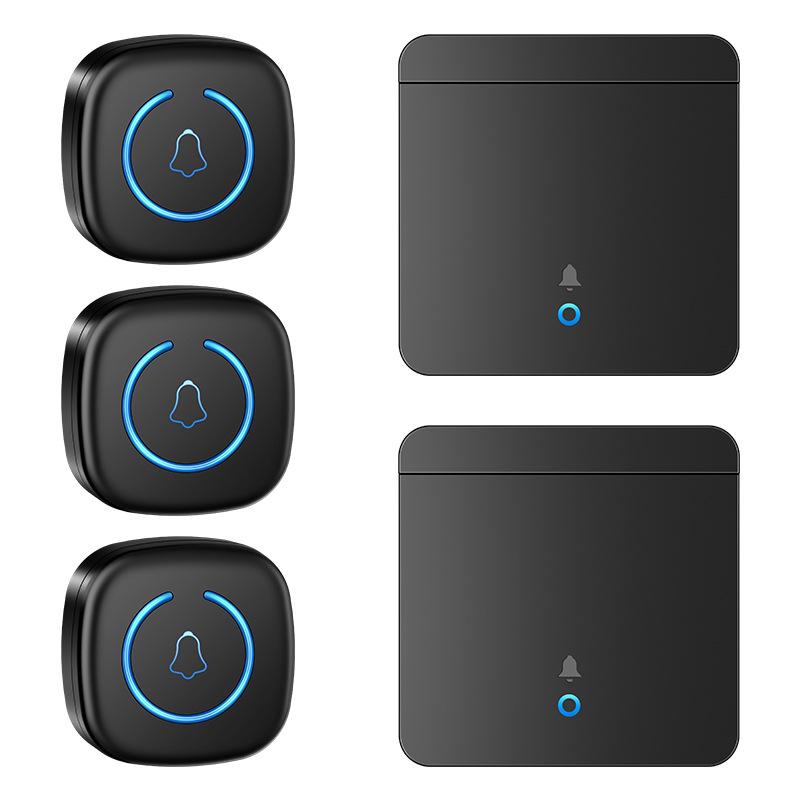 Wireless Long-Range Villa Doorbell with Large Button & Multi-Room Intercom for Elderly