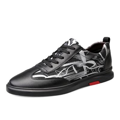 Men's Shoes Trendy Shoes Trendy Sports and Leisure Shoes Cowhide Breathable Autumn Board Shoes Comfortable and Versatile